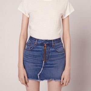 Rag and Bone O Ring Denim Skirt